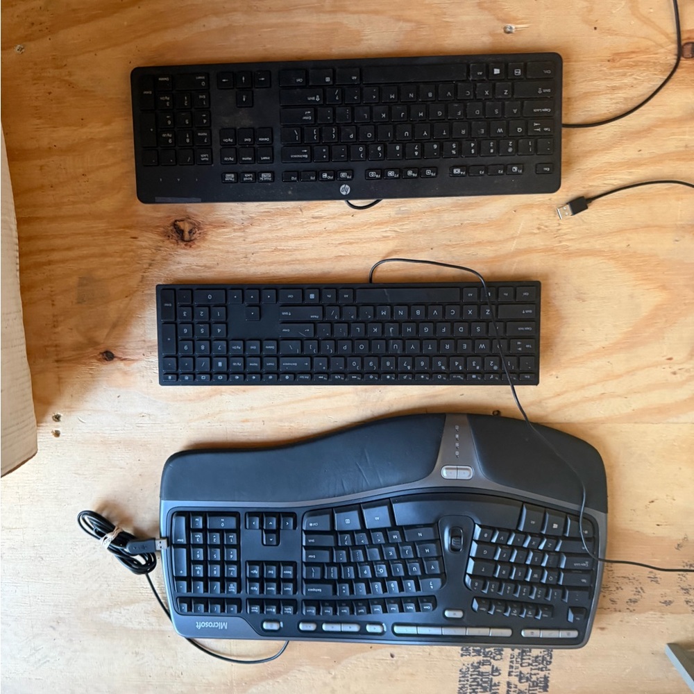 Black Logitech Keyboard and others